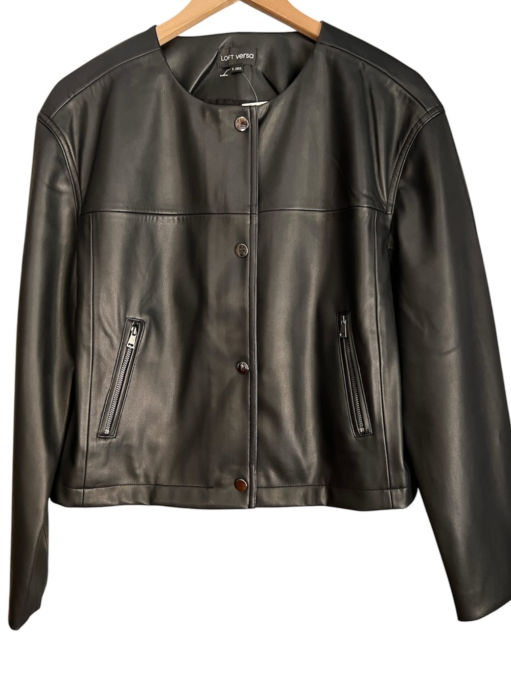 LOFT versa Faux Leather Jacket Size L